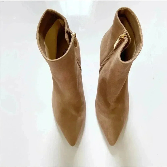 NEW L’AGENCE Aimee Suede Pointed Toe Booties size 37.5 US 7 - Picture 2 of 9